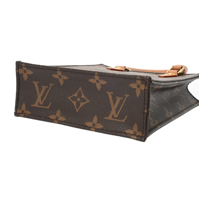 LOUIS VUITTON ルイヴィトン モノグラム プティット サックプラ 旧型 2WAY ブラウン M69442 レディース モノグラムキャンバス ハンドバッグ ABランク 中古 銀蔵