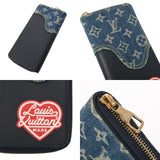 LOUIS VUITTON ルイヴィトン モノグラムデニム ジッピーヴェルティカル NIGO LV made ネイビー M81107 ユニセックス デニム 長財布 ABランク 中古 銀蔵