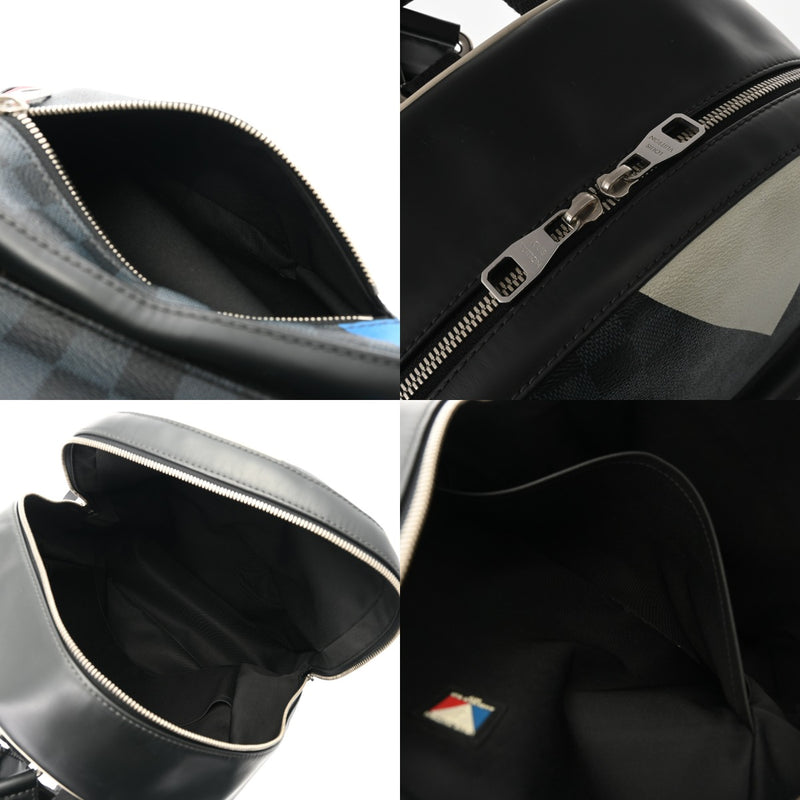 LOUIS VUITTON ルイヴィトン ダミエコバルト ジョッシュ アメリカズカップ ブラック N41612 メンズ ダミエキャンバス リュック・デイパック Bランク 中古 銀蔵