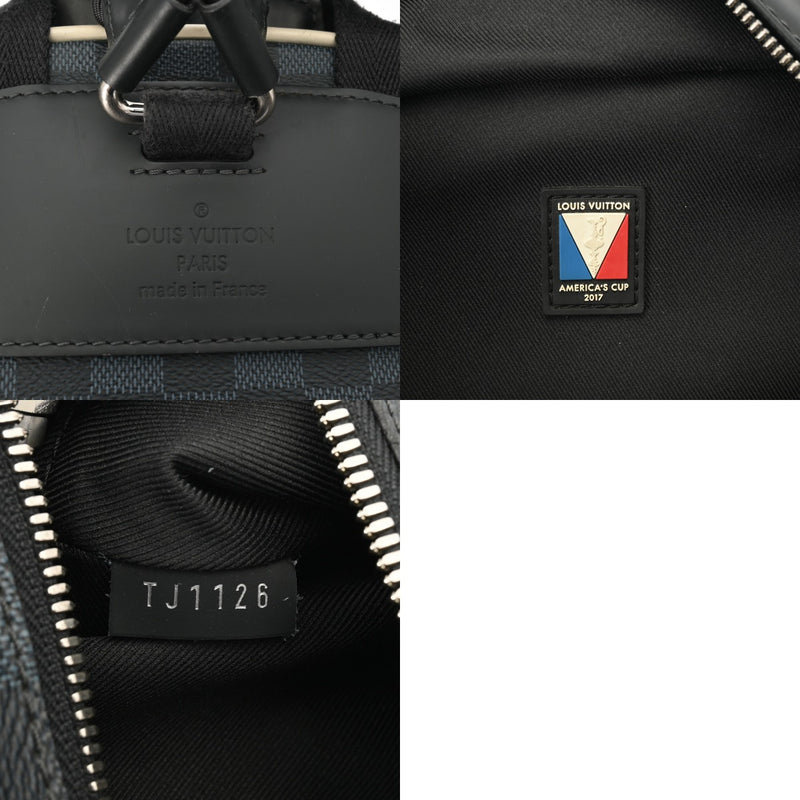 LOUIS VUITTON ルイヴィトン ダミエコバルト ジョッシュ アメリカズカップ ブラック N41612 メンズ ダミエキャンバス リュック・デイパック Bランク 中古 銀蔵