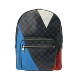 LOUIS VUITTON ルイヴィトン ダミエコバルト ジョッシュ アメリカズカップ ブラック N41612 メンズ ダミエキャンバス リュック・デイパック Bランク 中古 銀蔵