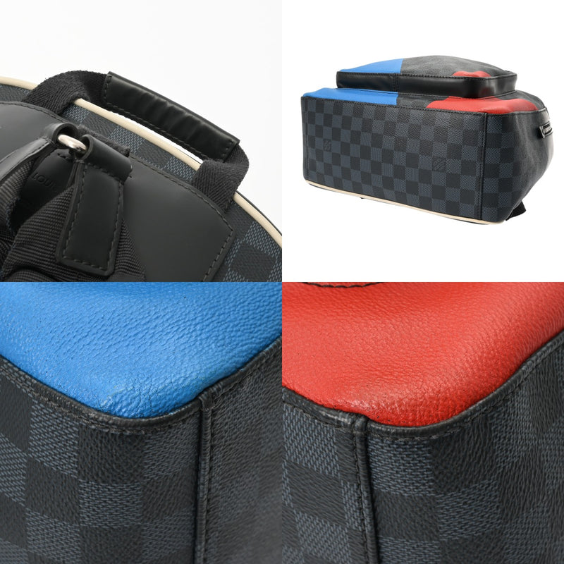 LOUIS VUITTON ルイヴィトン ダミエコバルト ジョッシュ アメリカズカップ ブラック N41612 メンズ ダミエキャンバス リュック・デイパック Bランク 中古 銀蔵