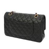 CHANEL シャネル マトラッセ チェーンショルダー 25cm Wフラップ ブラック A01112 レディース キャビアスキン ショルダーバッグ ABランク 中古 銀蔵