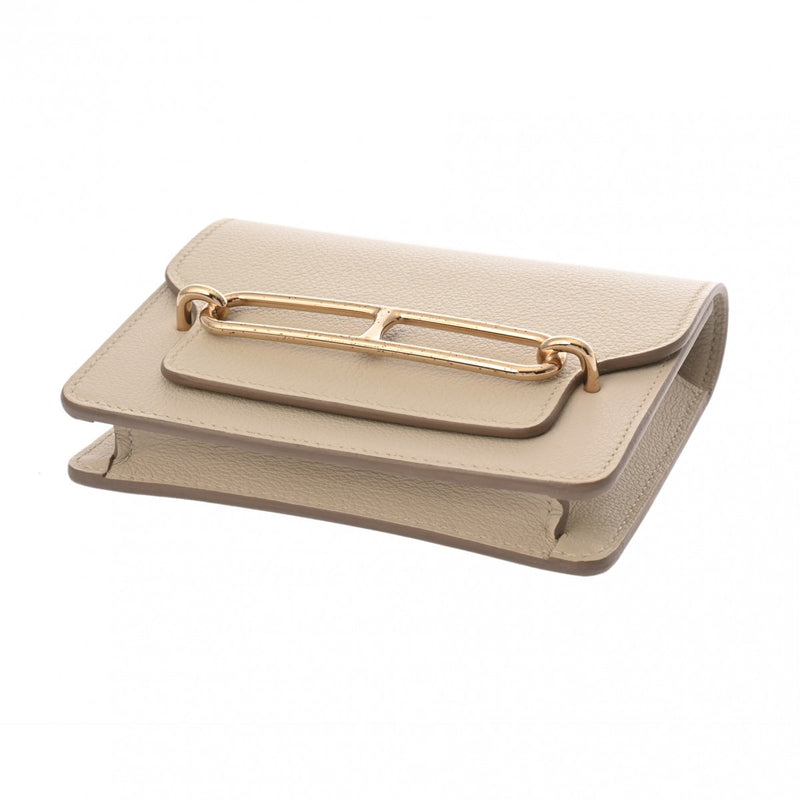 HERMES エルメス ロウリス スリム ベトン U刻印(2022年頃) レディース エバーカラー 二つ折り財布 ABランク 中古 銀蔵