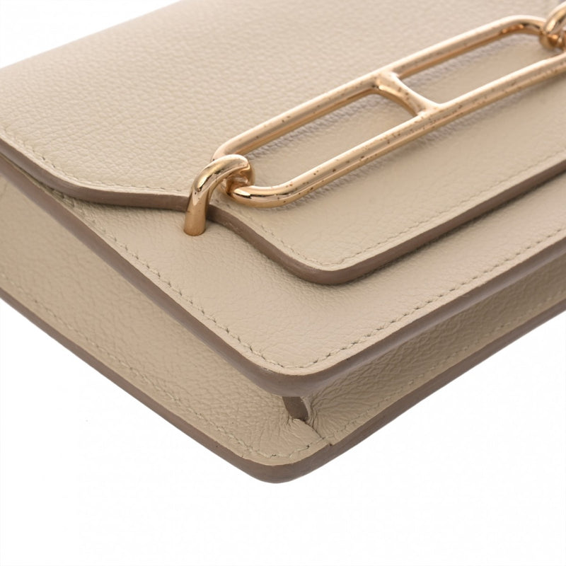 HERMES エルメス ロウリス スリム ベトン U刻印(2022年頃) レディース エバーカラー 二つ折り財布 ABランク 中古 銀蔵