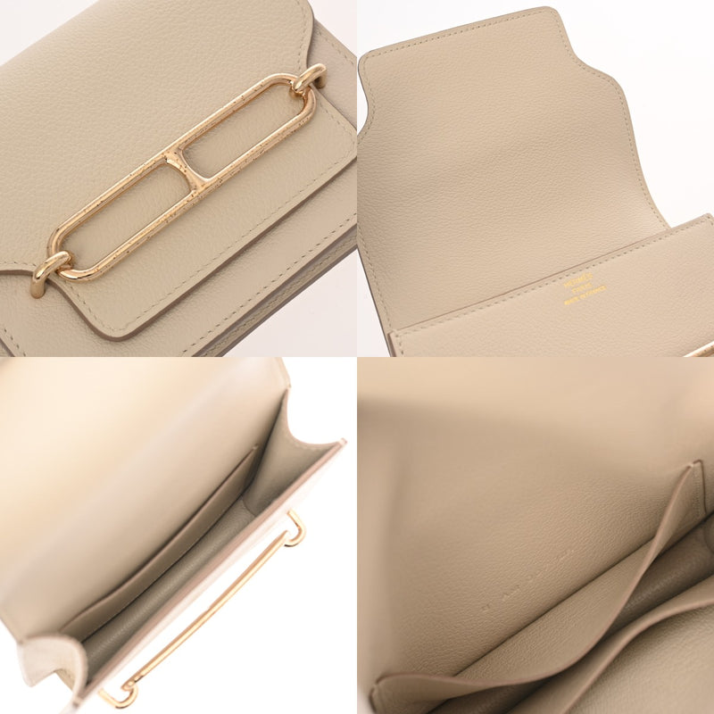 HERMES エルメス ロウリス スリム ベトン U刻印(2022年頃) レディース エバーカラー 二つ折り財布 ABランク 中古 銀蔵