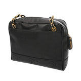 CHANEL シャネル トリプルココマーク ブラック レディース キャビアスキン ショルダーバッグ ABランク 中古 銀蔵