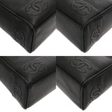 CHANEL シャネル トリプルココマーク ブラック レディース キャビアスキン ショルダーバッグ ABランク 中古 銀蔵