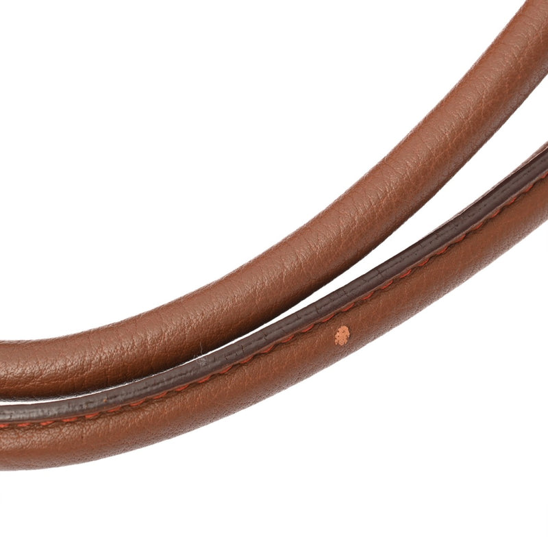 HERMES エルメス ガーデンパーティ PM ポティロン □O刻印(2011年頃) レディース トワルアッシュ ハンドバッグ Bランク 中古 銀蔵