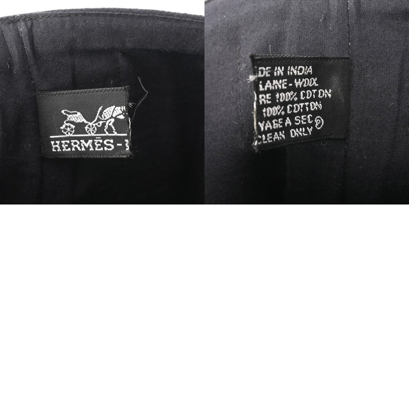 HERMES エルメス アメダバ PM ブラック レディース ウール ハンドバッグ ABランク 中古 銀蔵