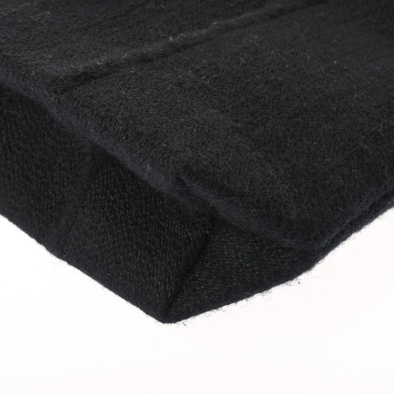 HERMES エルメス アメダバ PM ブラック レディース ウール ハンドバッグ ABランク 中古 銀蔵