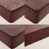 HERMES エルメス トラベル ルージュアッシュ ○E刻印(1975年頃) レディース オーストリッチ バニティバッグ Bランク 中古 銀蔵