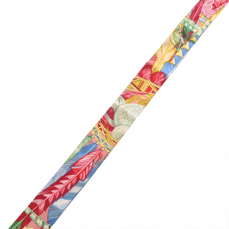 HERMES エルメス ツイリー DANSE PACIFIQUE ピンク/マルチカラー レディース シルク100％ スカーフ Bランク 中古 銀蔵