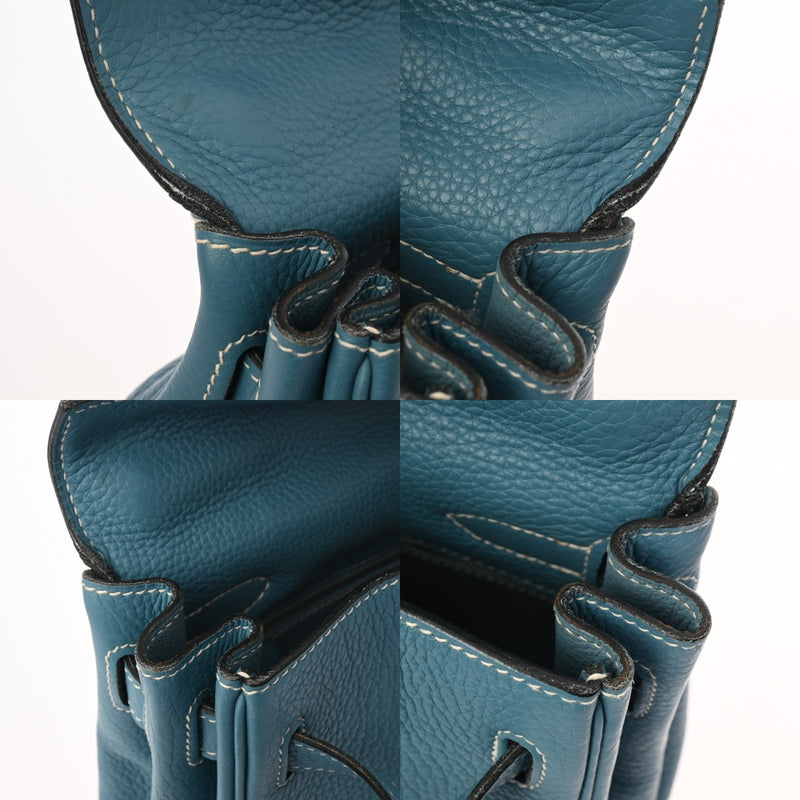 HERMES エルメス ケリー 32 内縫い 2WAY ブルージーン □L刻印(2008年頃) レディース トリヨンクレマンス ハンドバッグ Bランク 中古 銀蔵