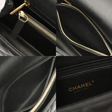 CHANEL シャネル ラージトップハンドル フラップバッグ 29cm 2WAY ブラック A92991 レディース キャビアスキン ハンドバッグ ABランク 中古 銀蔵
