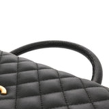CHANEL シャネル ラージトップハンドル フラップバッグ 29cm 2WAY ブラック A92991 レディース キャビアスキン ハンドバッグ ABランク 中古 銀蔵