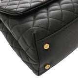 CHANEL シャネル ラージトップハンドル フラップバッグ 29cm 2WAY ブラック A92991 レディース キャビアスキン ハンドバッグ ABランク 中古 銀蔵