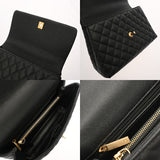 CHANEL シャネル ラージトップハンドル フラップバッグ 29cm 2WAY ブラック A92991 レディース キャビアスキン ハンドバッグ ABランク 中古 銀蔵