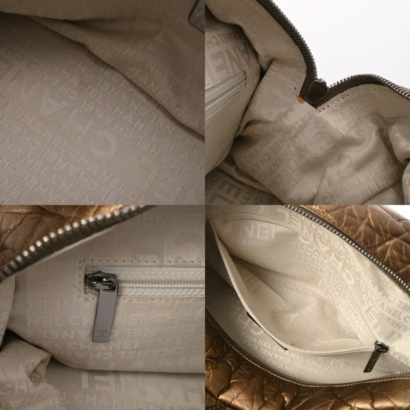 CHANEL シャネル マトラッセ チェーンボストンバッグ ゴールド レディース ラムスキン ハンドバッグ ABランク 中古 銀蔵