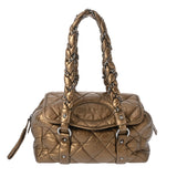 CHANEL シャネル マトラッセ チェーンボストンバッグ ゴールド レディース ラムスキン ハンドバッグ ABランク 中古 銀蔵