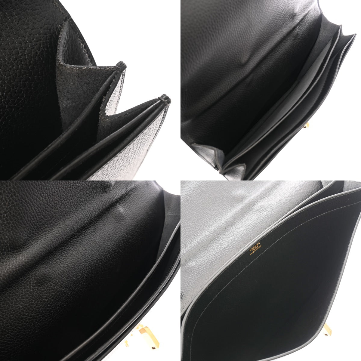 HERMES エルメス サック アデペッシュ38 ブラック ○Z刻印(1996年頃