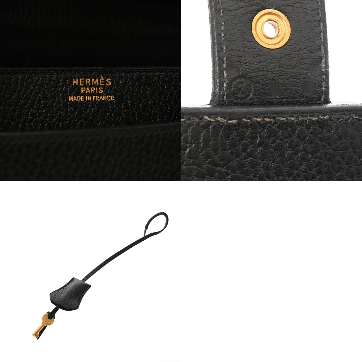 HERMES エルメス サック アデペッシュ38 ブラック ○Z刻印(1996年頃