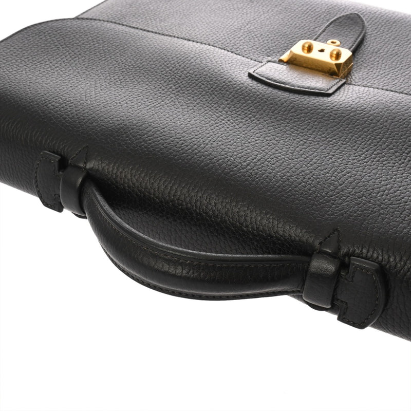 HERMES エルメス サック アデペッシュ38 ブラック ○Z刻印(1996年頃) メンズ アルデンヌ ブリーフケース Bランク 中古 銀蔵