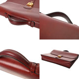 HERMES エルメス サック アデペッシュ 38 ルージュアッシュ □D刻印(2000年頃) メンズ ボックスカーフ ビジネスバッグ Bランク 中古 銀蔵