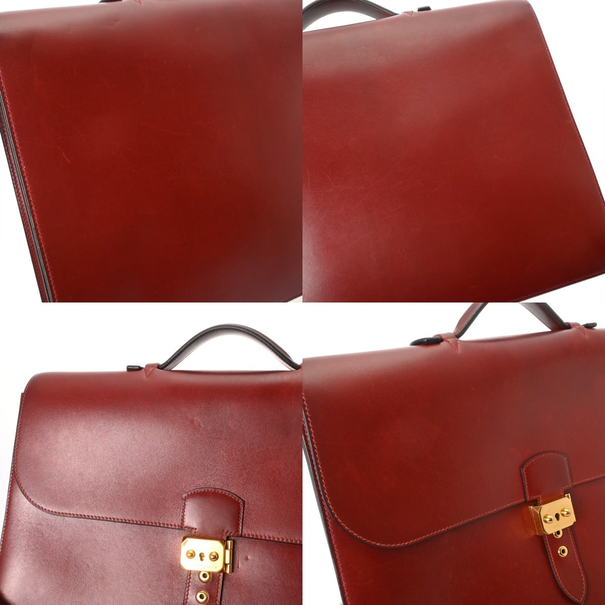 HERMES エルメス サック アデペッシュ 38 ルージュアッシュ □D刻印 