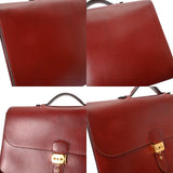 HERMES エルメス サック アデペッシュ 38 ルージュアッシュ □D刻印(2000年頃) メンズ ボックスカーフ ビジネスバッグ Bランク 中古 銀蔵