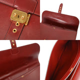 HERMES エルメス サック アデペッシュ 38 ルージュアッシュ □D刻印(2000年頃) メンズ ボックスカーフ ビジネスバッグ Bランク 中古 銀蔵