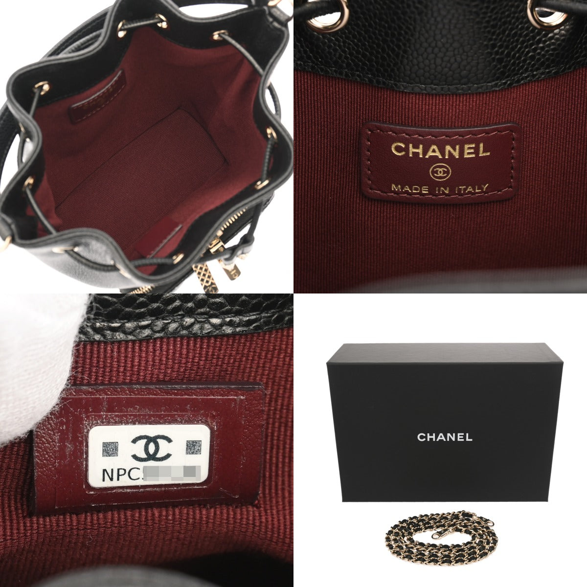 CHANEL シャネル クラッチ ウィズ チェーン ブラック AP4775