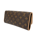 LOUIS VUITTON ルイヴィトン モノグラム ポシェットツイン GM ブラウン M51852 レディース モノグラムキャンバス ショルダーバッグ 新同 中古 銀蔵