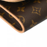 LOUIS VUITTON ルイヴィトン モノグラム ポシェットツイン GM ブラウン M51852 レディース モノグラムキャンバス ショルダーバッグ 新同 中古 銀蔵