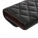 CHANEL シャネル クラシック スモールフラップウォレット ブラック AP0229 レディース キャビアスキン 三つ折り財布 未使用 銀蔵