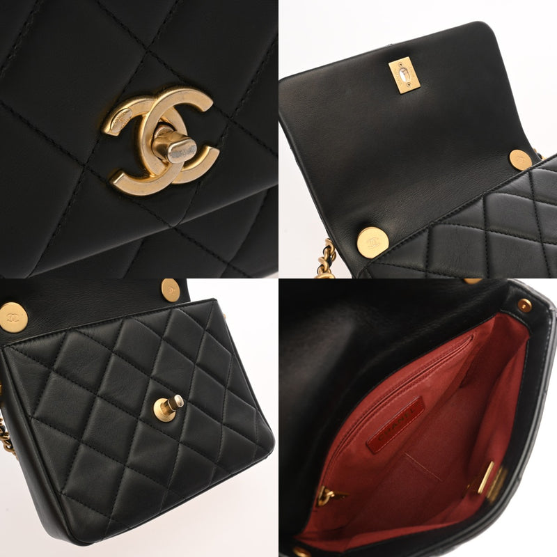 あきシャネル　マトラッセ ターンロック　ラムスキン　チェーン　ウエスト CHANEL/シャネル】マトラッセ ラムスキン Wチェーンショルダー