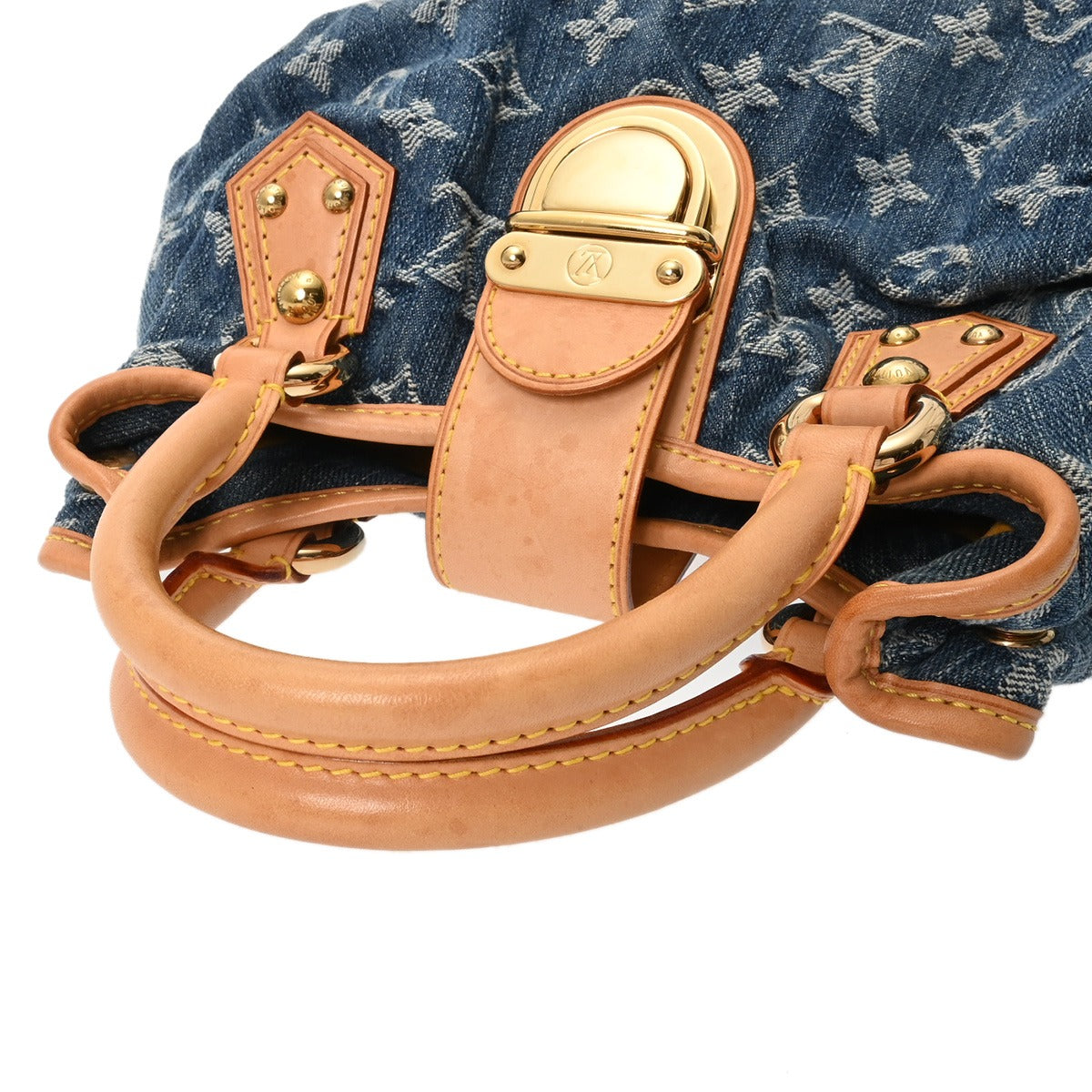 LOUIS VUITTON ルイヴィトン モノグラムデニム プリーティ ブルー