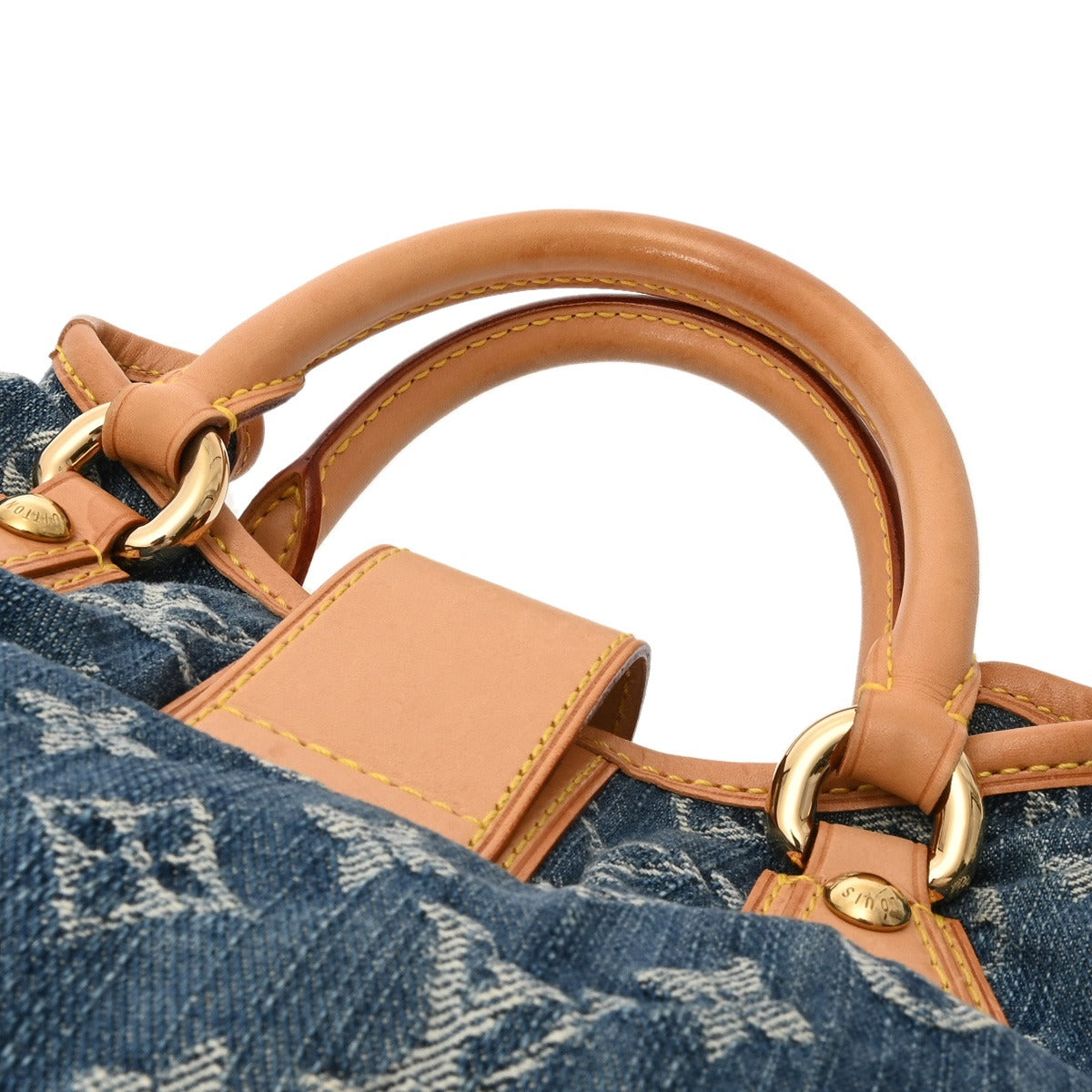 LOUIS VUITTON ルイヴィトン モノグラムデニム プリーティ ブルー