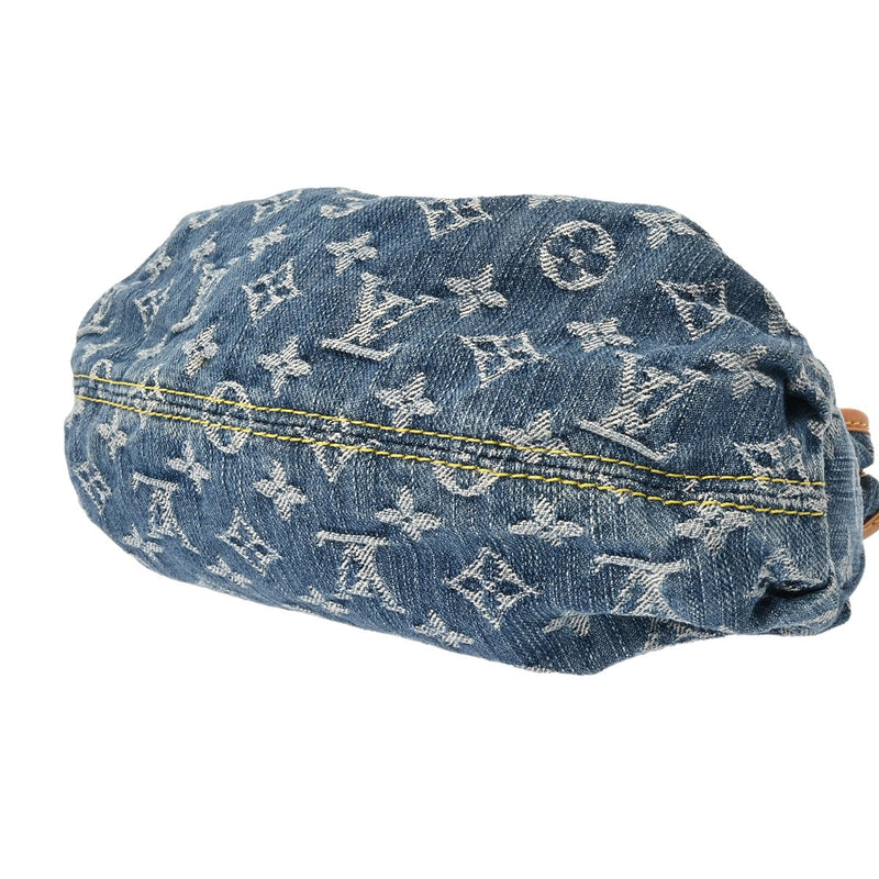 LOUIS VUITTON ルイヴィトン モノグラムデニム プリーティ ブルー