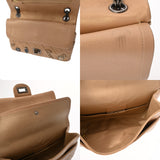 CHANEL シャネル マトラッセ 2.55 チェーンショルダー 23cm アイコンチャーム Ｗフラップ ベージュゴールド レディース カーフ ショルダーバッグ Aランク 中古 銀蔵