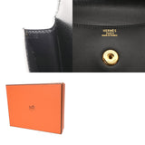 HERMES エルメス ポシェットカデナ ブラック □D刻印(2000年頃) メンズ ボックスカーフ クラッチバッグ Aランク 中古 銀蔵