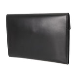 HERMES エルメス ポシェットカデナ ブラック □D刻印(2000年頃) メンズ ボックスカーフ クラッチバッグ Aランク 中古 銀蔵