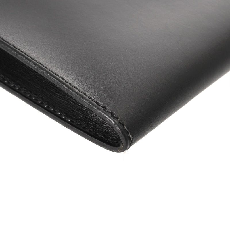 HERMES エルメス ポシェットカデナ ブラック □D刻印(2000年頃) メンズ ボックスカーフ クラッチバッグ Aランク 中古 銀蔵