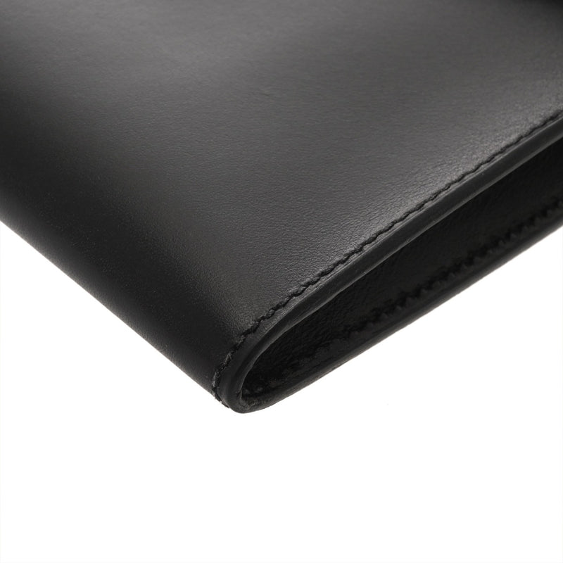 HERMES エルメス ポシェットカデナ ブラック □D刻印(2000年頃) メンズ ボックスカーフ クラッチバッグ Aランク 中古 銀蔵