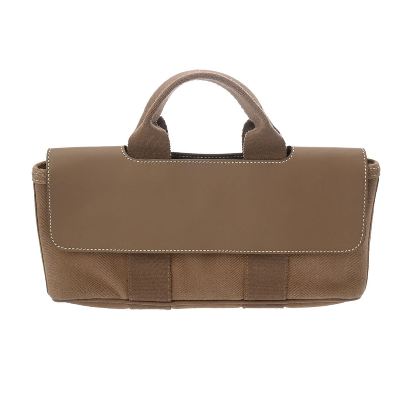 HERMES エルメス ヴァルパライソ PM ロング エトゥープ レディース トワルシェブロン ヴォーグミ ハンドバッグ ABランク 中古 銀蔵