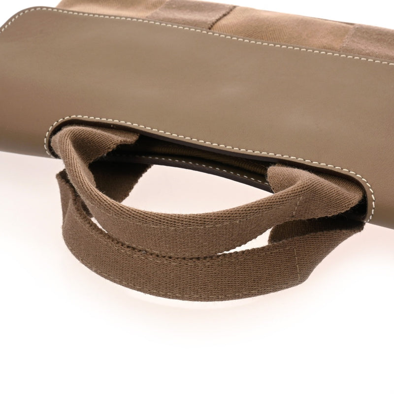 HERMES エルメス ヴァルパライソ PM ロング エトゥープ レディース トワルシェブロン ヴォーグミ ハンドバッグ ABランク 中古 銀蔵