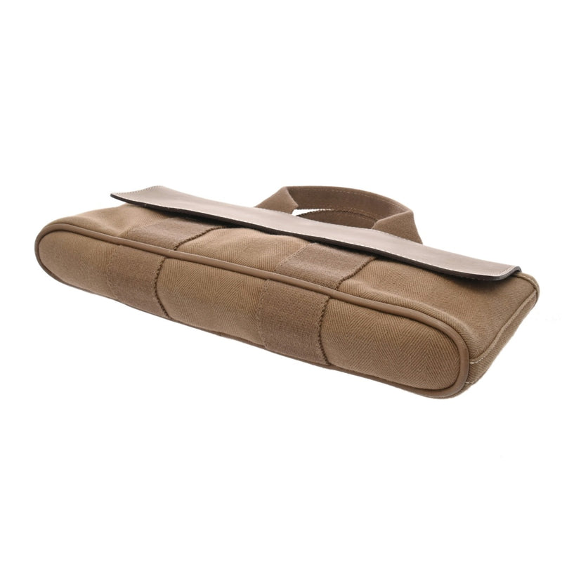 HERMES エルメス ヴァルパライソ PM ロング エトゥープ レディース トワルシェブロン ヴォーグミ ハンドバッグ ABランク 中古 銀蔵