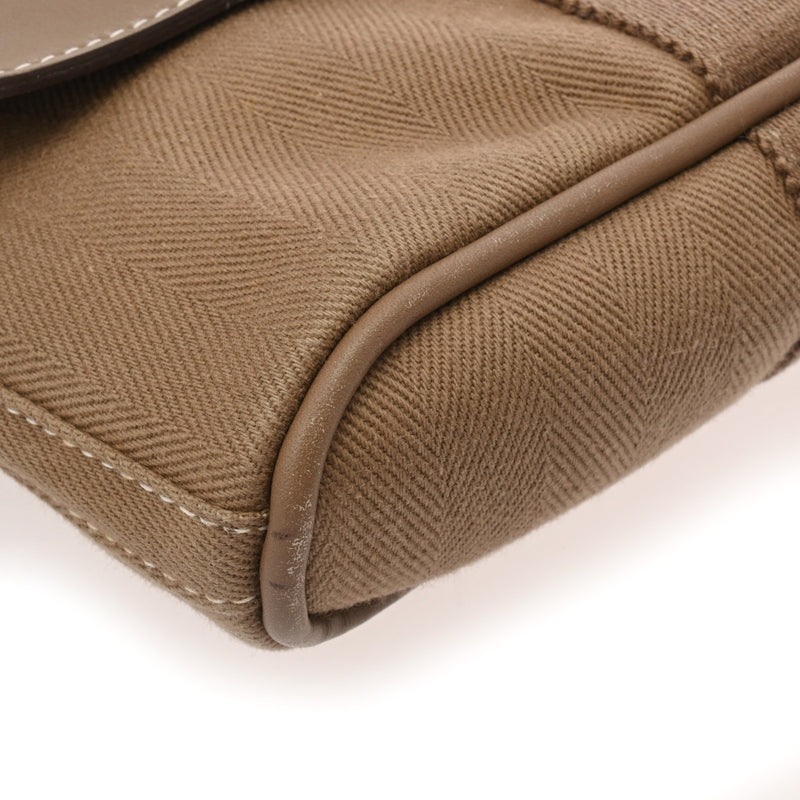 HERMES エルメス ヴァルパライソ PM ロング エトゥープ レディース トワルシェブロン ヴォーグミ ハンドバッグ ABランク 中古 銀蔵