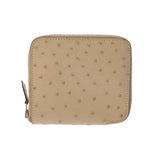 HERMES エルメス コンパクトウォレット ソルド品 パーシェマン □M刻印(2009年頃) ユニセックス オーストリッチ 二つ折り財布 Aランク 中古 銀蔵