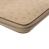 HERMES エルメス コンパクトウォレット ソルド品 パーシェマン □M刻印(2009年頃) ユニセックス オーストリッチ 二つ折り財布 Aランク 中古 銀蔵